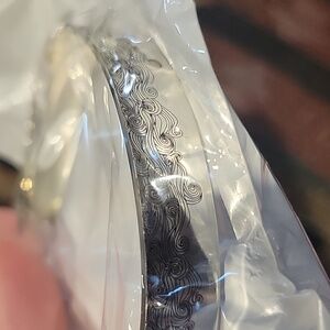 Quarantine Themed Silver Bangle